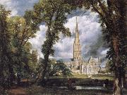 John Constable Salisbury Cathedral from the Bishop-s Grounds oil on canvas